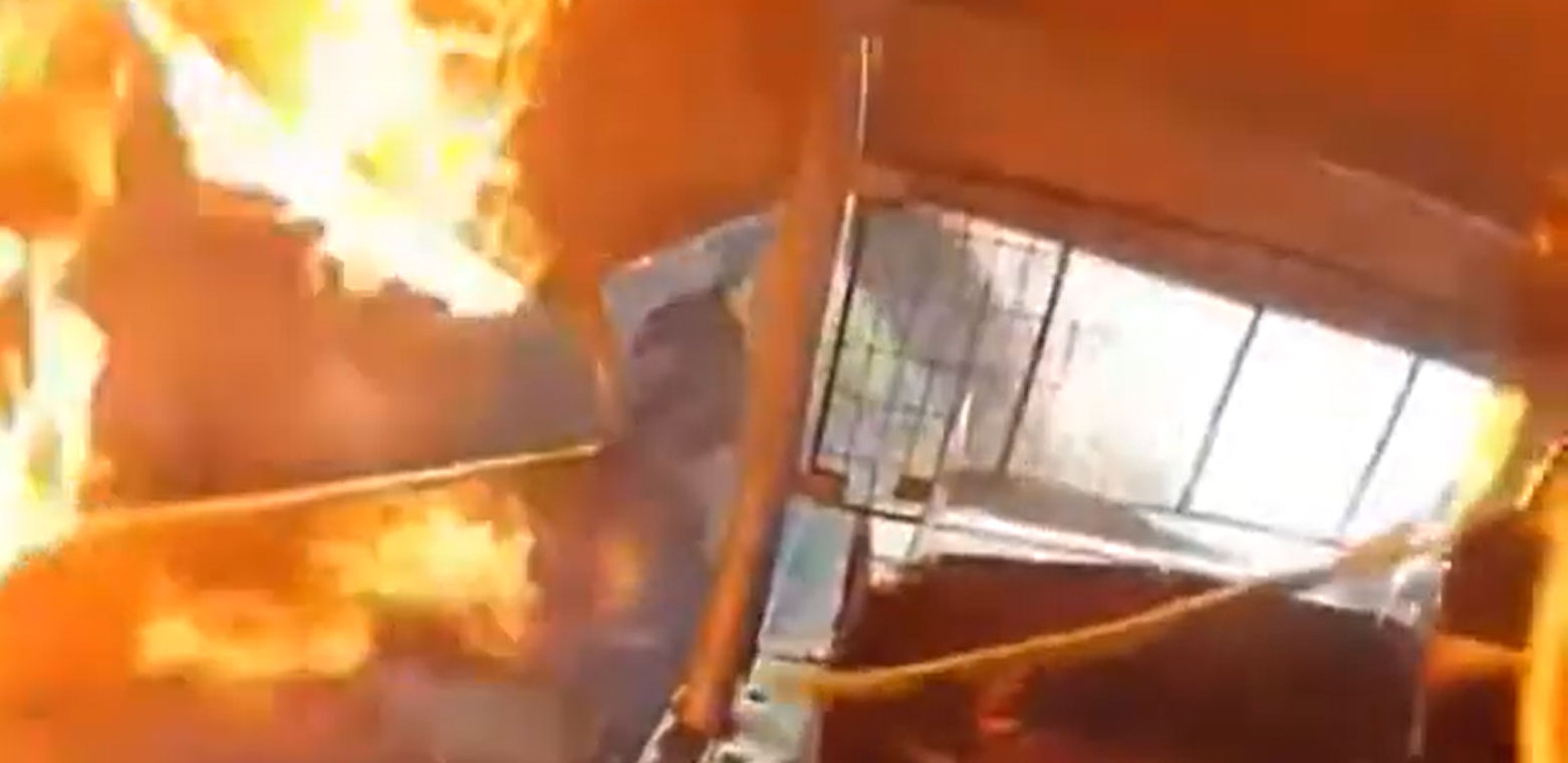 Lucky Driver Escapes as Car Catches Fire