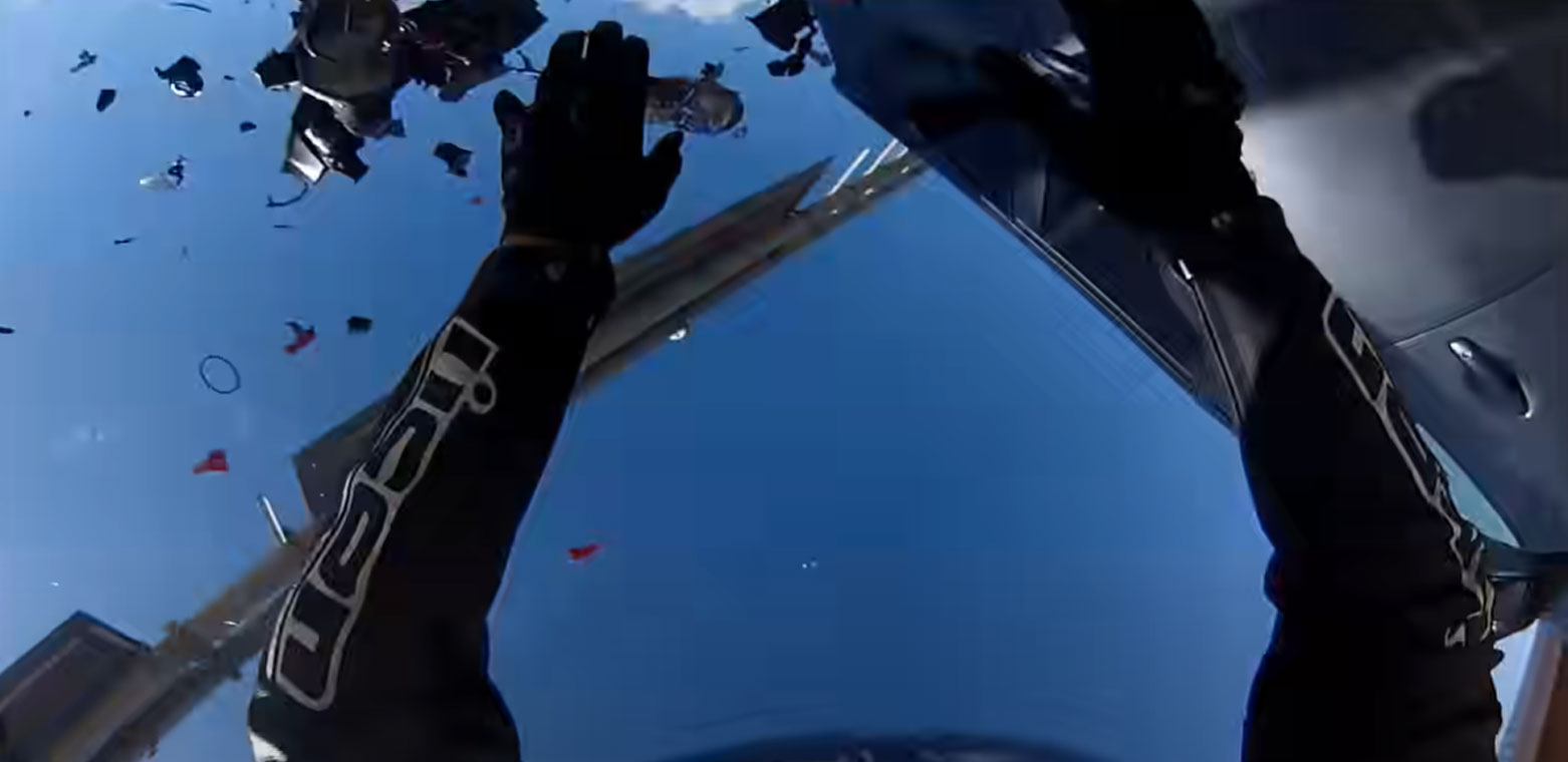 Motorcycle Rear-Ends Car at 140 MPH