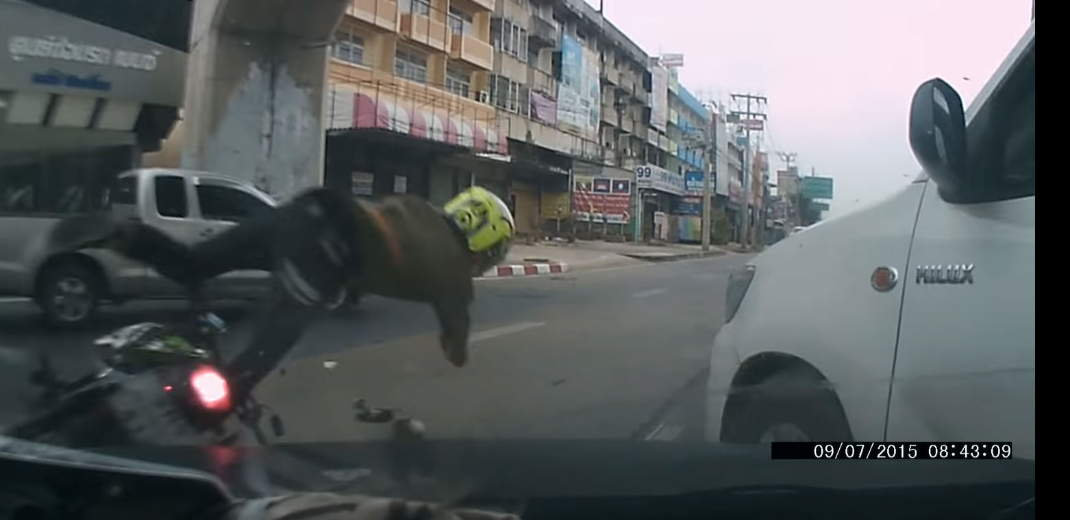 Road Rage Causes Bad Accident in Bangkok