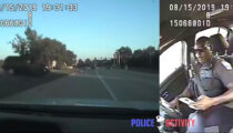 Minivan Crosses Median and Crashes into Cop Car