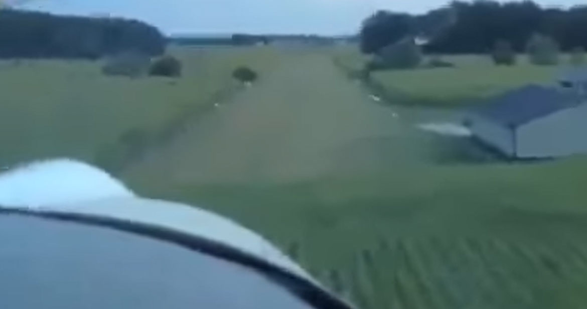 KitFox Airplane Crashes After Hitting Power Lines